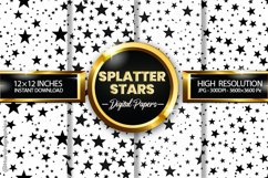 Splatter Stars Digital Papers - 04 Variations Product Image 1