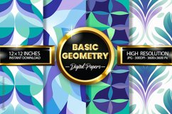 Basic Geometry Digital Papers - 04 Variations Product Image 1