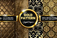 Gold Pattern Digital Papers - 04 Variations Product Image 1