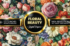 Floral Beauty Digital Papers - 02 variations Product Image 1