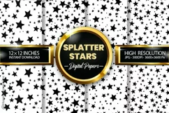 Splatter Stars Digital Papers - 04 Variations Product Image 1