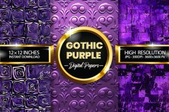 Gothic Purple Digital Papers - 03 Variations Product Image 1
