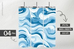 Blue Waves Digital Papers - 04 Variations Product Image 2