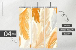 Chicken Feather Digital Papers - 04 Variations Product Image 2