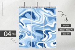 Blue Waves Digital Papers - 04 Variations Product Image 2