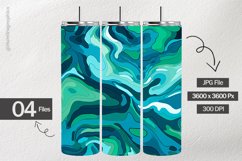 Bluish Green Digital Papers - 04 Variations Product Image 2