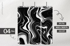 Black Marbles Digital Papers - 04 Variations Product Image 2