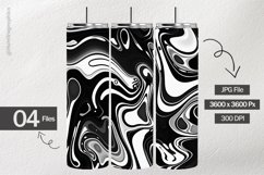 Black Marbles Digital Papers - 04 Variations Product Image 2