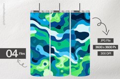 Bluish Green Digital Papers - 04 Variations Product Image 2