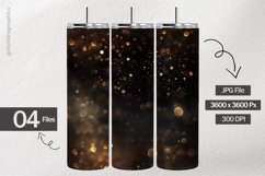 Black Bokeh Digital Papers - 04 Variations Product Image 2