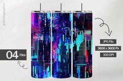 Abstract Pixel Digital Papers - 04 Variations Product Image 2