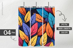 Colorful Leaves Digital Papers - 04 Variations Product Image 2