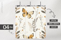 Boho Butterfly Digital Papers - 04 Variations Product Image 2