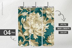 Flat Flowers Digital Papers - 04 Variations Product Image 2