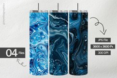 Blue Fluid Texture Digital Papers - 04 Variations Product Image 2