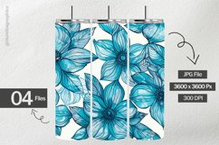 Cyan Background Digital Papers - 04 variations Product Image 2