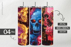 Bubble Skulls Digital Papers - 04 Variations Product Image 2