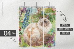 Watercolor Cat Digital Papers - 04 Variations Product Image 2