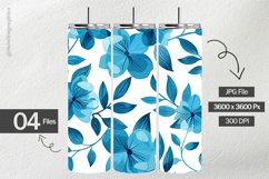 Cyan Background Digital Papers - 04 variations Product Image 2