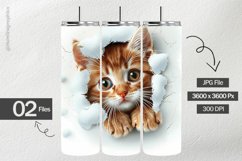 Cat Peeking Digital Papers - 02 Variations Product Image 1