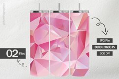 Pink Polygon Digital Papers - 02 variations Product Image 2
