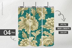 Flat Flowers Digital Papers - 04 Variations Product Image 2