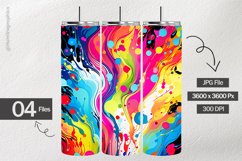 Rainbow Splash Digital Papers - 04 Variations Product Image 2