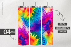 Rainbow Tie Dye Digital Papers - 04 Variations Product Image 2