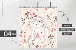 Delicate Flowers Digital Papers - 04 Variations Product Image 2