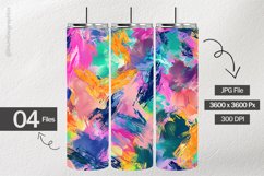 Paint Brush Digital Papers - 04 variations Product Image 2