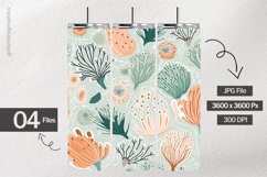 Sea Anemo Doodles Digital Papers - 04 Variations Product Image 2