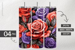 3D Airbrush Roses Digital Papers - 04 Variations Product Image 2