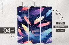 Feather Background Digital Papers - 04 Variations Product Image 2