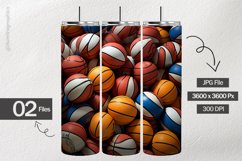 Basket Balls Digital Papers - 02 Variations Product Image 2