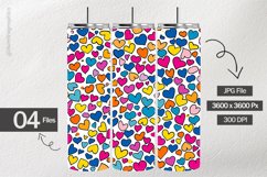 Colorfull Heart Digital Papers - 04 Variations Product Image 2