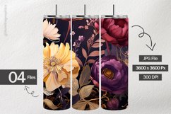 Floral Flower Digital Papers - 04 Variations Product Image 2