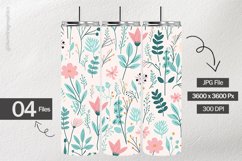 Flower Illustration Digital Papers - 04 Variations Product Image 2
