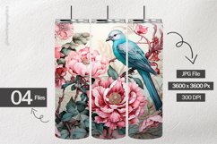 Bird Floral Digital Papers - 04 Variations Product Image 2