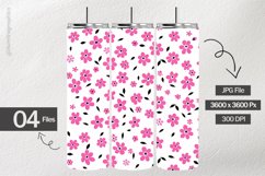 Flat Floral Digital Papers - 04 Variations Product Image 2