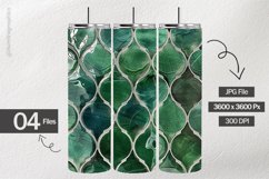 Emerald Glass Digital Papers - 04 variations Product Image 2