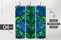 Floral Green Digital Papers - 04 Variations Product Image 2