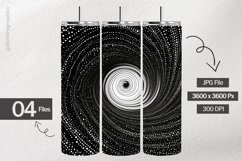 Black and White Swirled Digital Papers - 04 Variations Product Image 2