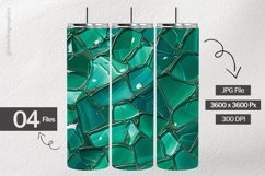 Emerald Glass Digital Papers - 04 variations Product Image 2