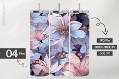 Flowers Background Digital Papers - 04 variations Product Image 2