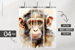 Shabbychic Monkey Digital Papers - 04 Variations Product Image 1