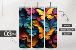 Colorful Butterflies Digital Papers - 03 Variations Product Image 2
