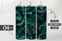 Emerald Roses Digital Papers - 04 Variations Product Image 2
