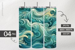 Wave Illustration Digital Papers - 04 Variations Product Image 2