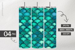 Green Fishscale Digital Papers - 04 Variations Product Image 2