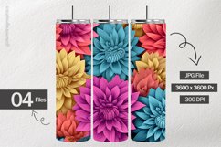 Floral Flowers Digital Papers - 04 Variations Product Image 2